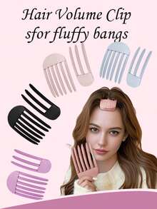 蓬松刘海发夹，男女通用，风梳造型，无痕提拉发夹，打造蓬松休闲发型，增加发量，母亲节礼物，送给妈妈的礼物，可调节 - 彩色 - 查看 2