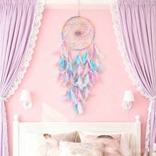 Boho Feather Dream Catcher Colorful Beaded Hanging Decor For Wall Bedroom Living Room Home - Multicolor - View 3