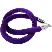 1.5m4.9ft Velvet Rope Crowd Control Stanchion Post - Elegant Queue Line Barrier Business Spaces - 1.5m + Purple - View 7