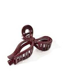 1 chiếc kẹp tóc nơ trong suốt ombre dành cho nữ, kích thước 11cm/4.33in, kiểu dáng thanh lịch, ngọt ngào, phù hợp cho tiệc tùng, dạ hội và sử dụng hàng ngày. - Đỏ - Xem 5