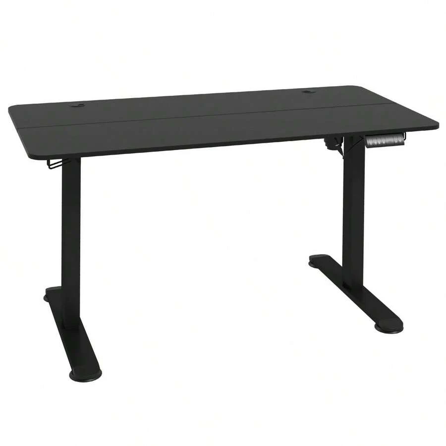 Vinsetto Electric Sit-Stand Desk With Anti-Collision And Overheating Protection, Storage Options, 140x70x72-116cm, Support Plate, Black - 1 - 查看 1