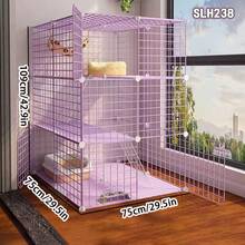 Easy Install Indoor Cat Cage, Small Cat House, Pet Cage For Small Pets - Multicolor - View 13