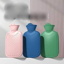 1个热水袋，可充水加热垫，可爱暖手宝，女士腹部暖贴，床铺暖贴 - 彩色 - 查看 7