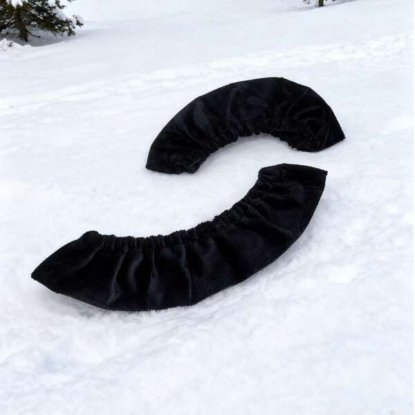 غطاء واقي لحماية نصلات الزلاجات 2قطعة، أغلفة نصلات بوت التزحلج على الجليد، أكياس نصلات الزلاجات بشكل ورقة القيقب