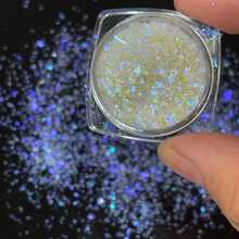 0.1 毫米 0.2 毫米 0.4 毫米全息细白色闪光粉适用于指甲、树脂、蜡烛制作、工艺品 - 彩色 - 查看 23