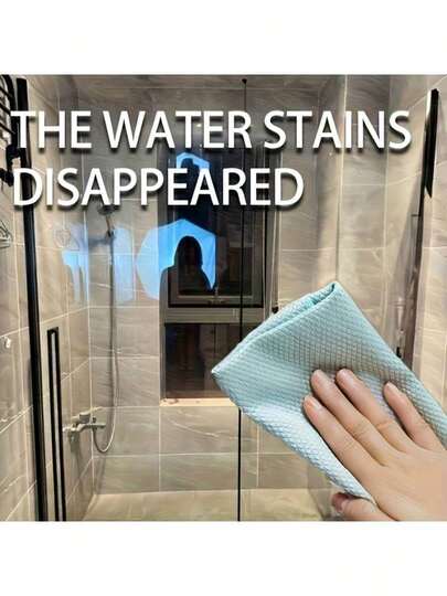 10pcs/5pcs - Magic Cleaning Cloth - Glass & Mirror Cleaning Cloth, Removes Water Stains/Marks On Kitchen, Car And Home, Professional Water Stain Remover Cloth, Glass & Car Rearview Mirror Cleaning Cloth, Streak-Free Glass Cleaning (Random Color)