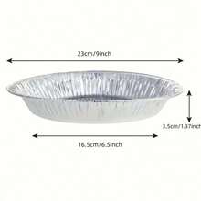 10/20个9英寸一次性铝箔派盘；圆形铝箔烤盘，用于制作美味的派、酥脆的派皮或美味的乳蛋饼、煎蛋饼或蛋糕。 - 彩色 - 查看 3