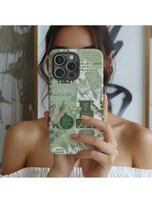 Green Christian Bible Verse Collage Phone Case God Is Love Floral Jesus Faith Over Fear For IPhone 17 16 15 14 13 12 11Suitable For IPhone 17 Air - 白色1 - 查看 3