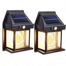 Solar-Powered Waterproof Outdoor Wall Light With Motion Sensor Tungsten Filament Garden Yard Decoration LED Lamp 3 Modes 1-4Pcs - 2 CÁI - Xem 10