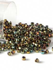 日本产 1.6mm 11/0 Delica 玻璃珠 10g 多色 DB 11/0 工艺品 DIY 珠子，适用于珠宝制作