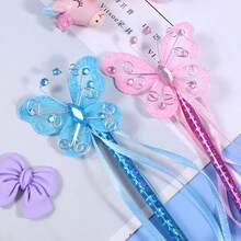 1pc/Set Cute Butterfly Fairy Wand, Girls Princess Decor Hand-Held Magic Wand Party - Multicolor - View 2