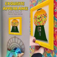 Candy Dispenser Picture Frame,Handy Candy Frame,Gumball Machine In A Frame,Handy Fast Distribution Candies, Suitable For Birthday And Holiday Gifts,Halloween Decor Indoor(Pink) - 粉色 - 查看 6