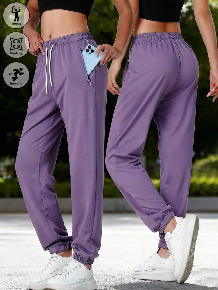 Modische Frühlings-/Herbst-Sporthosen, vielseitig & bequeme Outdoor-Lauf-Freizeithosen, Hose mit Tunnelzug-Design und Bündchen
