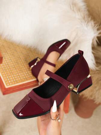 Women's Elegant Solid Color High Heels: Square Toebowknott Decor Sexy Formal Shoes, Fashion Party High Heels, Square Toe Comfortable Non-Fatiguing Dress Shoes