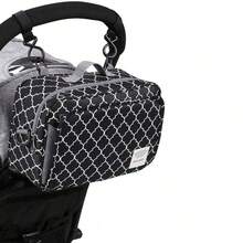 婴儿推车挂袋，婴儿尿布袋，婴儿推车奶瓶尿布收纳袋 - 彩色 - 查看 11