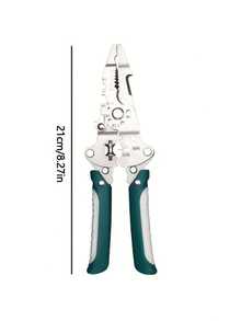 Heavy Duty Multi-Functional Folding Wire Stripper And Crimping Tool - Multifunctional Pliers With Wire Stripping, Crimping, And Bending Functions, Ergonomic Handle, Compact Folding Design, Suitable For Electricians, DIY, And Professionals, 2025 New Model