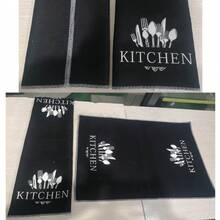 2/4 件柔软吸水超细纤维厨房毛巾 - 勺子和叉子图案，非常适合擦干碗碟和手、节日装饰和日常使用