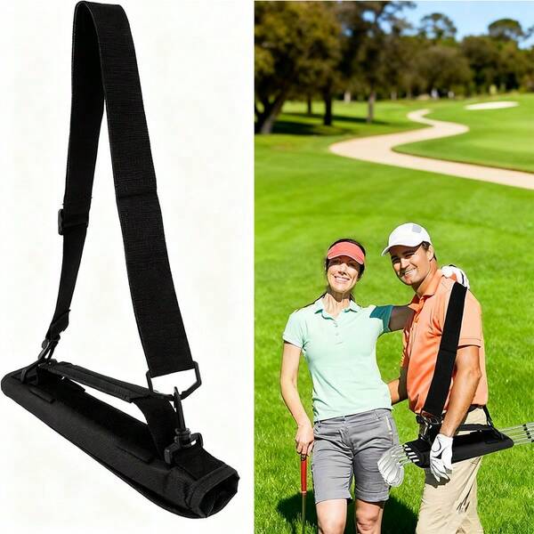 Golf Club Bag Mini For Men Women Kids Driving Range Course Practice, Golf Pencil Bag With Shoulder Straps Sleeves Lightweight Durable Fashion Color Black Blue Pink For Golf Training, Golf Club Bag, Lightweight Golf Club Travel Bag, Mini Driving Range Carrier Course Training Bag, Portable For Driving Range Carrier Course Training Case