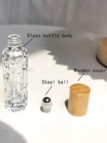 1pc Round Glass Spray Bottle, Thick Glass Material, Pump Spray Perfume Refillable Bottle, Roll-On Bottle, Keeps You Fragrant, A Small Gift For Girls