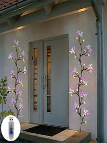 1pc Flexible LED Willow Vine & Butterfly Tree Fairy Lights - 8-Mode USB-Powered With Floral Design, Warm White Glow For Bedroom Decor, Mother'S Day, Valentine'S Gift, Holiday Lighting | Enchanting Ambiance | Flexible LED Lights, Best For Christmas, Perfect For Thanksgiving