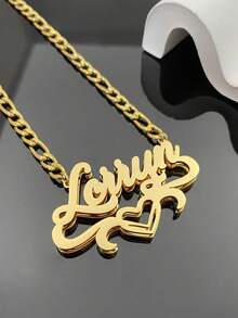 Juego de joyas de acero inoxidable personalizado de 5 cm, que incluye collar, pulsera, aretes, adecuado para diferentes ocasiones, serie de regalos talla grande vendidos con caja de regalo - Estilo 4 - Ver 3