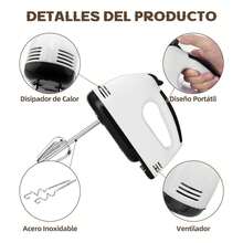 Batidora de mano eléctrica de 7 velocidades, batidora de huevos, batidora de mano, batidora eléctrica, batidora de cocina, batidora de alimentos eléctrica para mezclar en tazones. - Tipo de Enchufe A USA (110-127V) - Ver 8