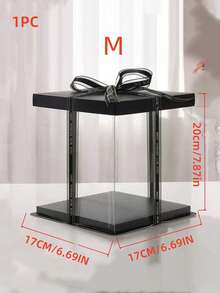 1pc Party/Holiday Gift Box, 1 Tier/2 Tier/3 Tier Packaging Storage Box Valentine Day