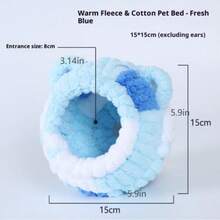 Cozy Plush Bird Nest For Winter - Hanging Cage Bed For Parakeets Lovebirds Cockatiels Conures & Small Pets Ideal Breeding Hut & Sleeping Space