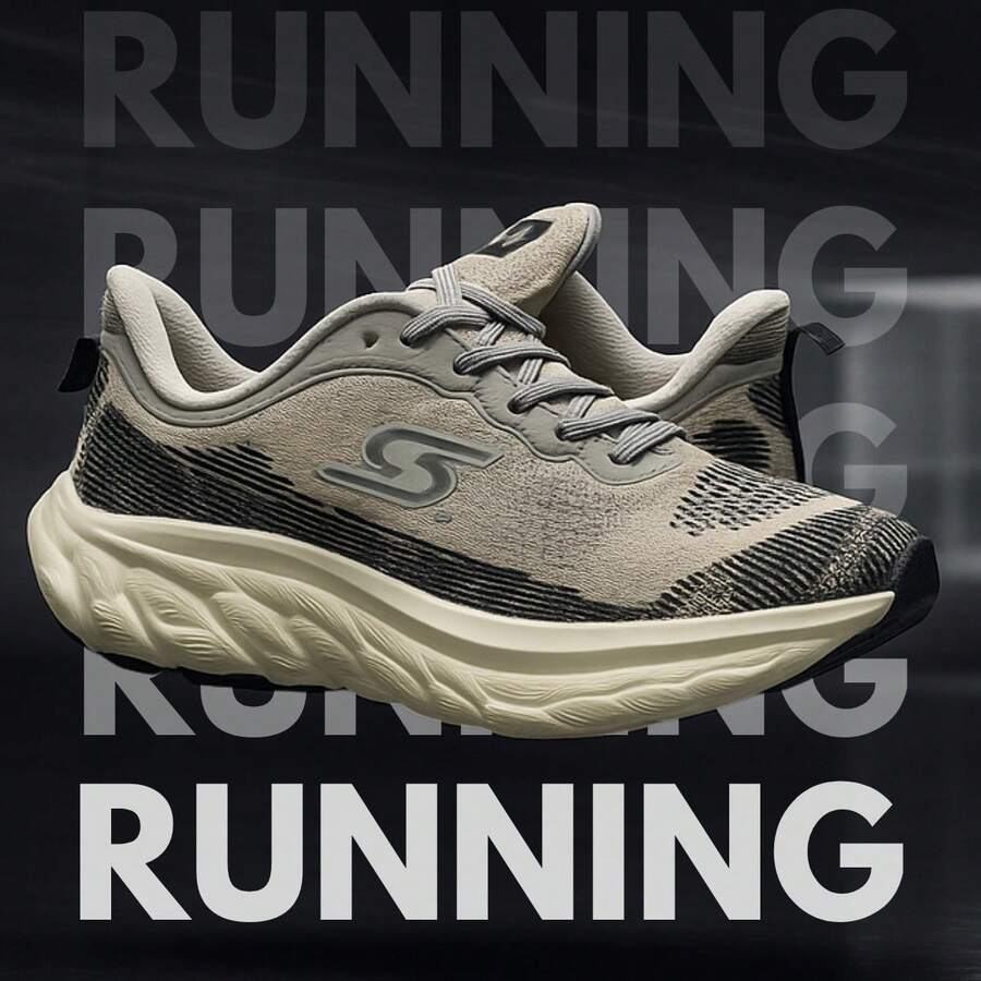 Men's Graphite Running Shoes – Sporty, Comfortable And Lightweight, Anatomical Cushioning, Fit And Soft 38–43 - 石墨 - 查看 1