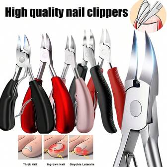 1 pieza Cortaúñas, Cortaúñas encarnadas, Corrección podológica, Alicates para cutículas, Cortadores de paroniquia, Herramienta de pedicura y manicura para el cuidado de manos y pies, Suministros para uñas, Herramientas para uñas, Herramientas para arte de uñas, Vuelta al colegio, Uñas, Herramientas para uñas postizas