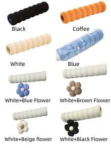 1/2/4Pcs Colorful Spiral Door Handle Protectors Set|Anti-Static, Anti-Collision & Anti-Scratch Thick Bumper Covers – Reusable Silent Grip Enhancers For Bedroom, Bathroom, Window & Refrigerator Handles – Easy Installation & Ideal Holiday Gifts