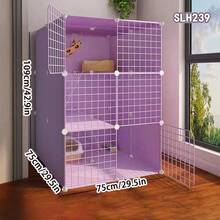 Easy Install Indoor Cat Cage, Small Cat House, Pet Cage For Small Pets - Multicolor - View 6
