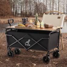 Camping Portable Trolley, Outdoor Camping Equipment Folding Trolley, Suitable For Streets, Beaches, Picnics, Hiking And Outdoor Camping - 彩色 - 查看 6