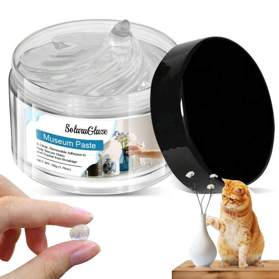 SolaraGlaze Impresa Museum Gel And Transparent Museum Gel, Used To Protect Glass, Ceramic And Small Statue Collections And Decorations For Museum Exhibitions.