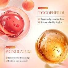 1 Peça Máscara Labial Hidratante Brilhante e Nutritiva de Dois Tons com Morango, Previne Descamação e Rachaduras. Hidratante e Nutritiva. Ilumina o Tom de Pele dos Lábios.