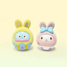 Miniso Sanrio Characters Rabbit Egg Surprise Blind Box Figurines, Adorable Rabbit Ear Design Paired With Classic Characters, Soft And Skin-Friendly Plush Material, Exquisite Details Showcasing Cuteness(1 PC Random Delivery) - Multicolor - View 4