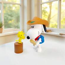 Miniso 史努比旅行伙伴系列盲盒手办，多种设计展现史努比的快乐旅程，采用优质PVC材料制成，服装和配饰细节精致逼真（随机发货1件） - 彩色 - 查看 7