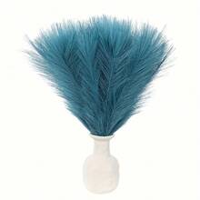 10/300 PCS 17 Inch Fluffy Artificial Reed Grass - Perfect For Bohemian Style Home And Wedding Decoration, Vase Filling, Can Be Used For Garden, Living Room, Bedroom Decoration Flower Garlands, Parties, Weddings, Holidays, Home, Dining Room, Bedroom Decoration, Birthday Party Accessories, Outdoor Garden Decoration, Spring Decoration, Birthday Gifts, Valentine's Day Gifts - Blue - View 1