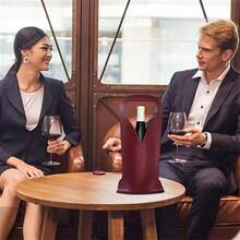 1个PU皮革红酒袋，奢华葡萄酒礼品袋，时尚优雅的葡萄酒吧派对礼盒 - 彩色 - 查看 7