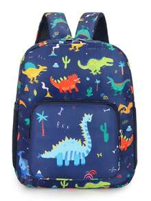 New Cartoon Print Lightweight Large Capacity Backpack, Ergonomic Student Schoolbag For Back To School Season - Multicolor - View 8