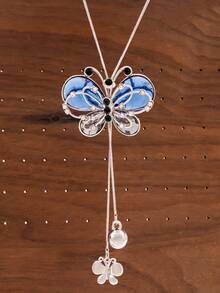 سلسلة كنزة صوفية متعددة الاستخدامات ذات إحساس فاخر، قلادة طويلة فاخرة خفيفة، بطراز أوروبي وأمريكي، إكسسوارات خريفية وشتوية معلقة