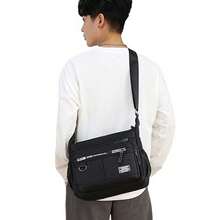 Men's Shoulder Bag Business Casual Crossbody Bag Made Of Waterproof And Wear-Resistant Fabric Multi Pocket Design Suitable For Work School Daily Travel - màu đen - Xem 6