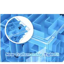 Jucărie puzzle 3D transparentă cu labirint - Jucărie durabilă cu bilă rulantă, dezvoltă inteligența, îmbunătățește gândirea, antrenează concentrarea, ameliorează stresul - Multicolor - Vizualizare 7