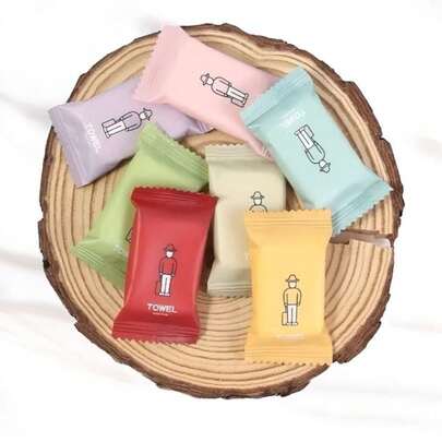 Toalhas Descartáveis De Viagem Comprimidas Espessadas Para Limpeza facial