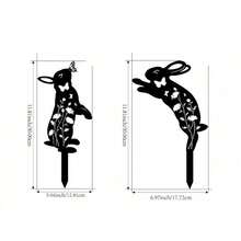 CIFbuy 1pc Garden Decor Animal Outdoor Metal Cute Animal Gardening Ornaments Yard Metal Art Backyard Lawn Decoration Zoo Garden, Suitable For Garden, Garden, Garden Decoration, Holiday Necessities, Birthday Decoration, Century-Old Paint Craftsmanship, High-Quality Materials, Easy To Install, Christmas Decoration