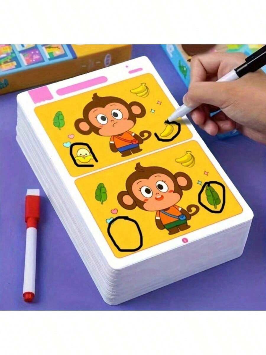 22 Pages/Book Immersive "Spot The Difference" Puzzle Game: Find Over 100 Illustrated Eggs, Play With Parents And Kids, Cultivate Attention To Details, Interactive Search Drawing Activity Book, Fun Hide-And-Seek Themed Pages (Random Delivery)