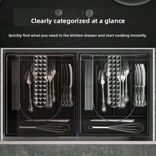 Organizator de divertisment pentru sărbători - Tavă cu mai multe compartimente pentru depozitarea tacâmurilor și accesoriilor de Crăciun, Cutie cadou impermeabilă, ușor de curățat (3 culori elegante) - Multicolor - Vizualizare 2