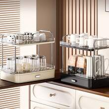 Double-Layer Luxury-Style Cup Holder Cup Storage Rack Desktop Cup Stand Water Cup, Coffee Cup, Tea Cup Storage Cabinet Kitchen Items Kitchen Accessories Kitchen Kitchen Tools - View 4