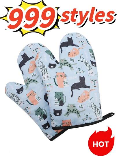 5/4/3/2/1 Paio di guanti isolati e rinforzati, resistenti al calore e alle scottature, guanti da forno da cucina, polsini da forno, forniture da cucina, adatti per cuochi di torte, forni a microonde, pizzaioli, pentole e griglie, elettrodomestici da cucina, utensili da cucina, guanti da forno, cucina, set di utensili da cucina, gadget da cucina, articoli essenziali da cucina, forniture da forno
