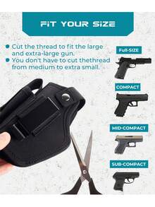 9mm, 380, 45ACP Pistol Holster, IWB/OWB Concealed Carry Holster With Magazine Pouch, Unisex, Fits Left Or Right Hand, Compatible With S&W, M&P, Sig And Other Models - Multicolor - View 8